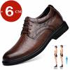6CM Hidden Elevator Shoes for Men Professional Oxford Dress Shoes Business Casual Breathable Inner Height Boost for Formal
