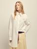 [mardimercredi] Cotton Oversized Poplin Shirt White Beige