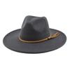 Vintage Wool Felt Fedora Hat With Wide Brim For Outdoor Travel And Casual Wear