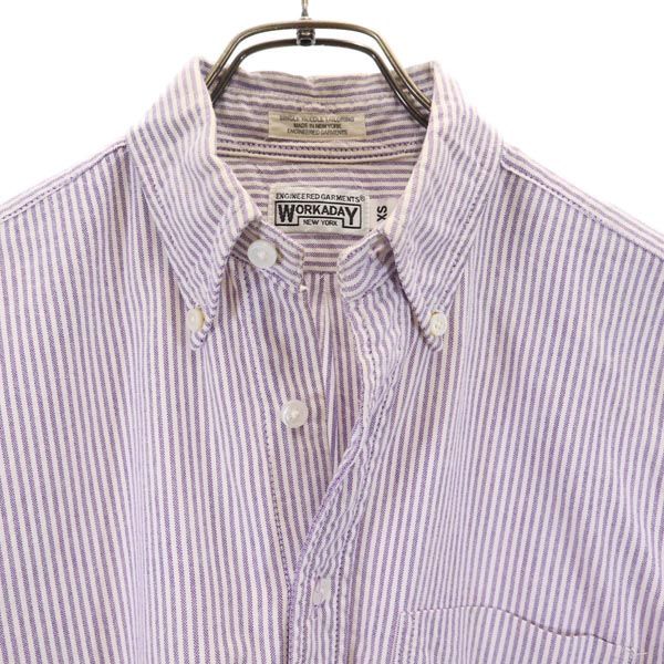 ENGINEERED GARMENTS Made in USA gestreiftes Langarm-Button-down-Hemd XS Herren Gebraucht