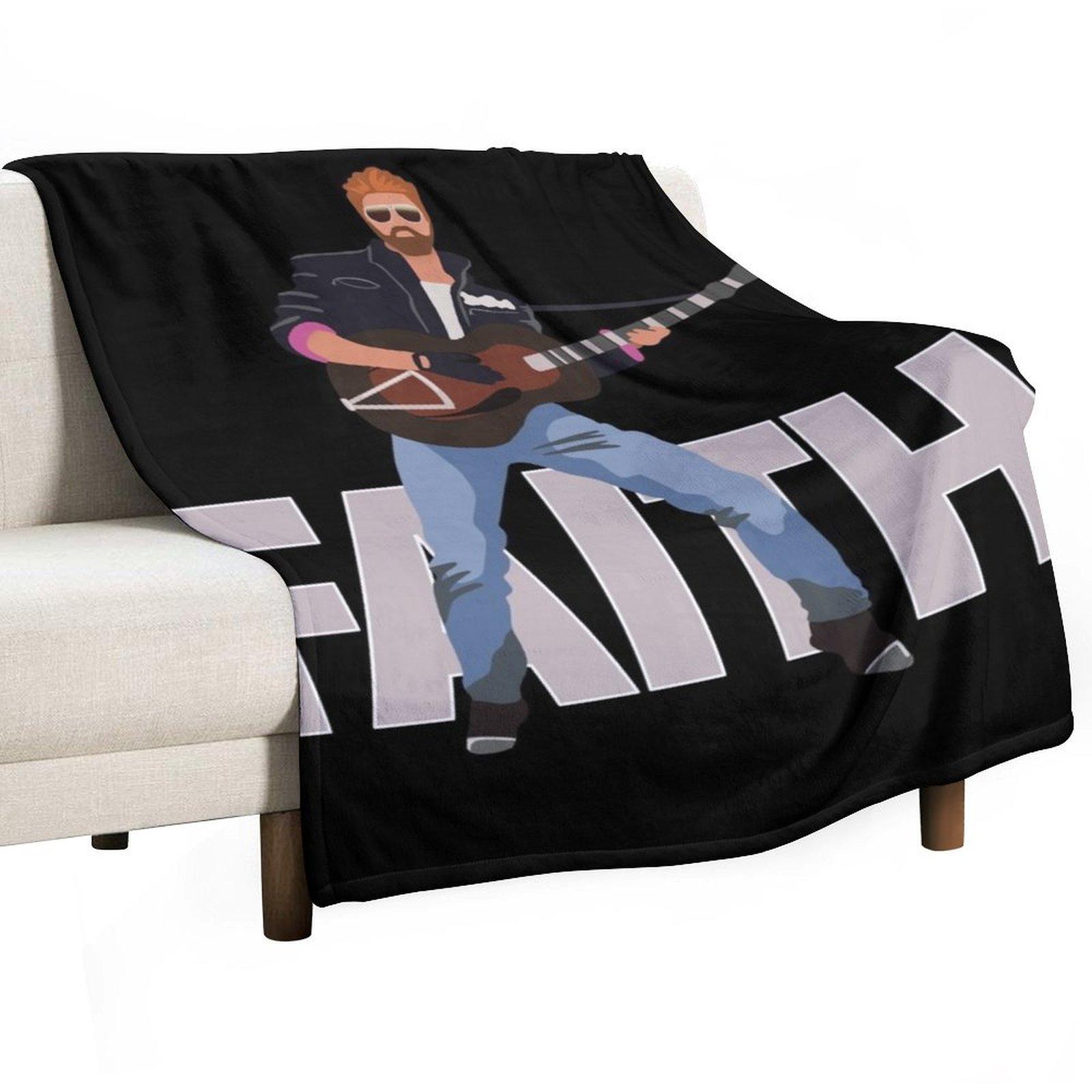 George - Faith Throw Blanket Camping heavy to sleep Blankets For Baby Furry Blankets 30x40in