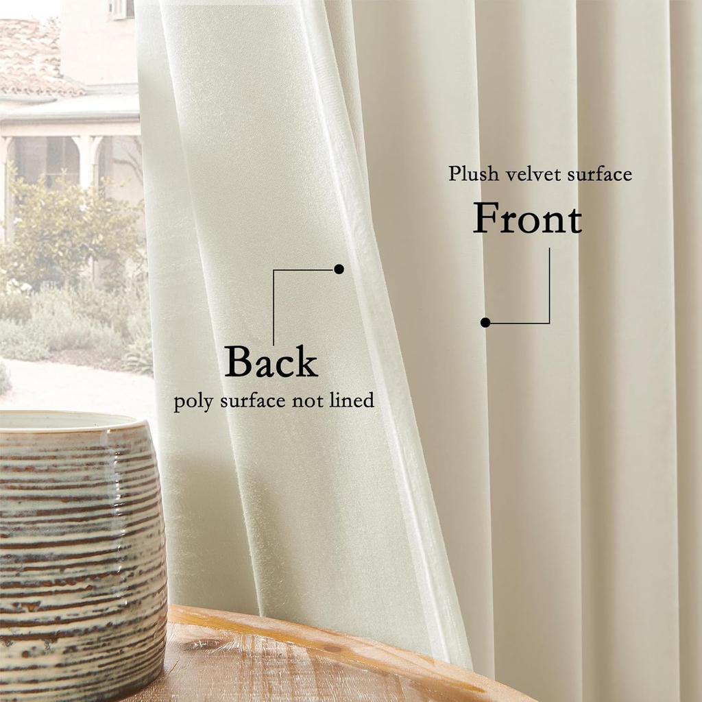 310cm Height 70 - 80 % Lightblocking Livingroom Space Windowpane Velvet Drapes Bedchamber Drapes DrapesSolidColorDrape