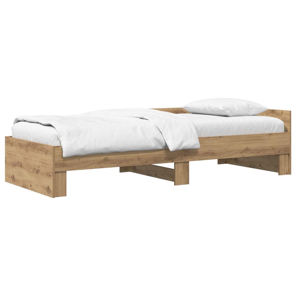Bed Frame with Headboard Artisan Oak 80 x 200 cm