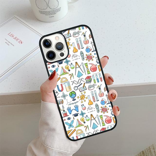 Science Studies Icon Phone Case For iPhone 17 Air 13 12 14 15 16 Cover For Apple 14 15 16 Pro Max Plus Coque