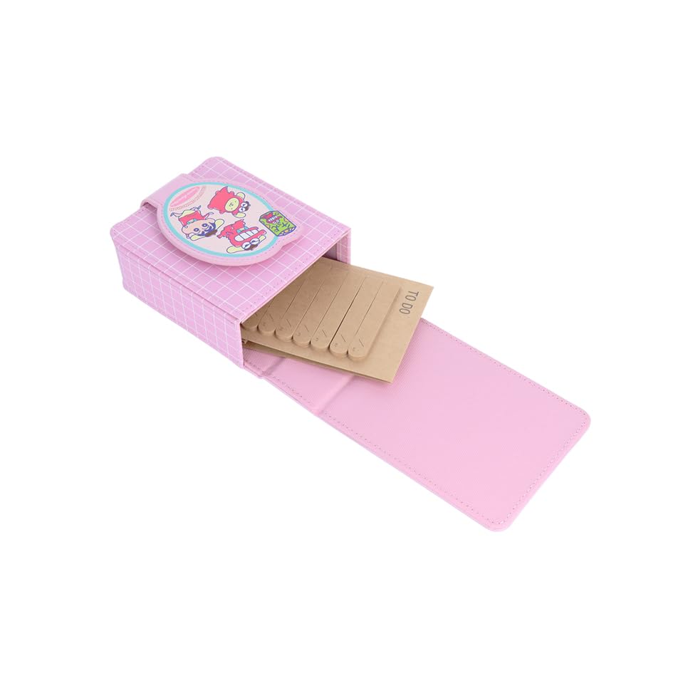 Sunstar Stationery Crayon X Sanrio Characters S2332906 Shin-chan Pouch, Freestanding, Pink,