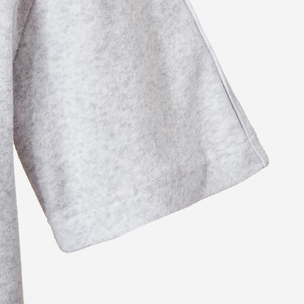 New Balance Uni Summer Terry Zip Up Collar T shirT Nbnfeb1613   16  lighT Gray