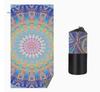 Bohemian Giraffe Print Double-Sided Fleece Quick Dry Beach Towel Absorbent Microfiber Bath Towel for Swimming Gym Travel