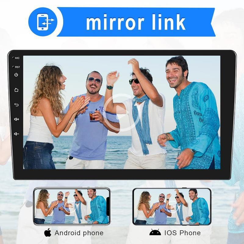 Android 11.0 2Din 10,1'' HD 1080P autorádio 1+16G/2+32G MP5 přehrávač do auta WIFI GPS Bluetooth FM rádio Mirror Link AHD Pohled zezadu
