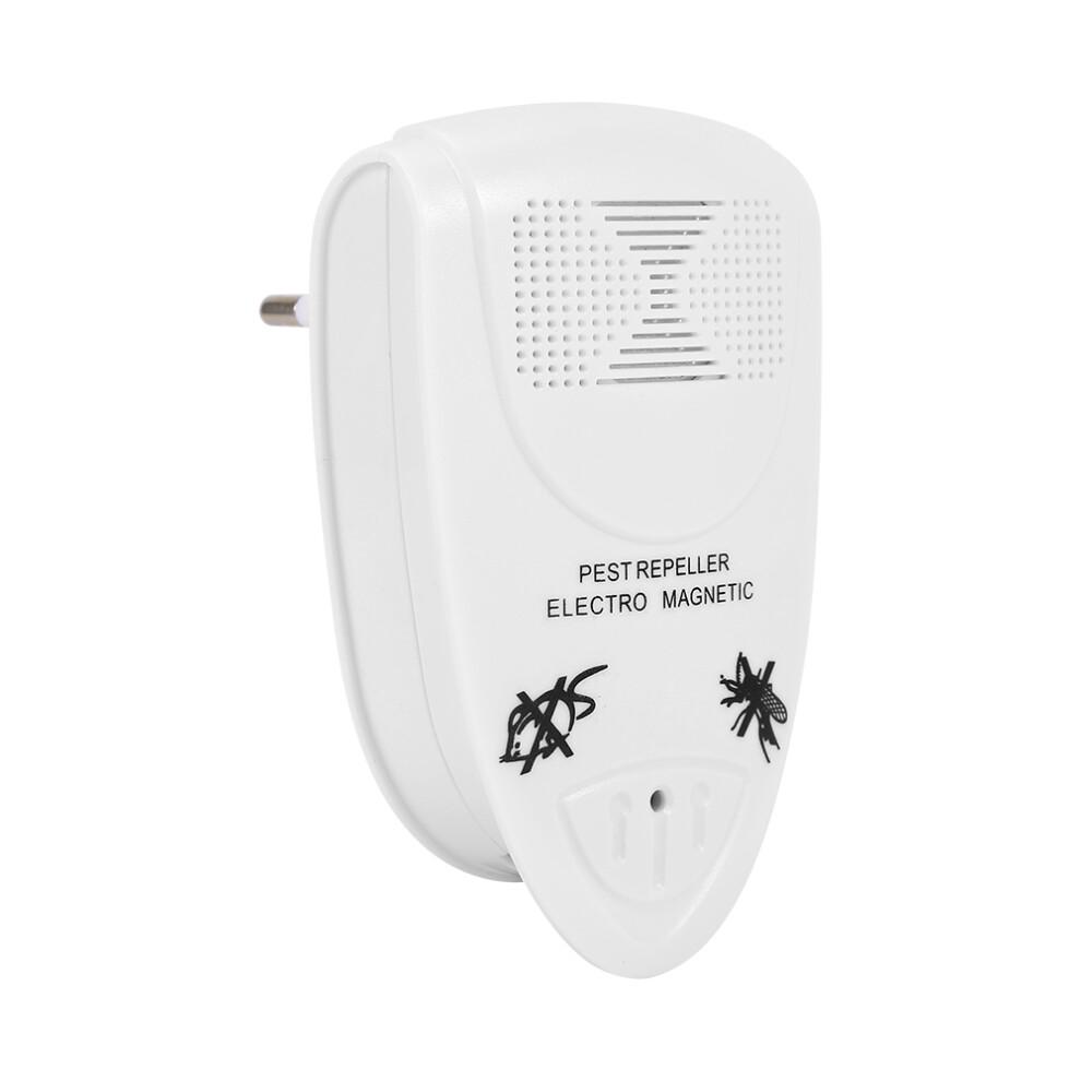 Dispositif antiparasitaire à brancher - Répulsif ultrasonique contre les insectes, les rongeurs et les souris - Protection écologique à 360 -