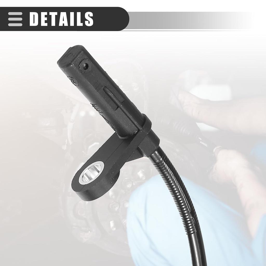 Motoforti Front Rear Left Right ABS Sensor, Wheel Speed Sensor, for Mercedes-Benz GLK250 2013-2015, Plastic, No.2045401317/2049053105, Black, 4pcs