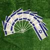 SKY FLAG Israel Hand Flag 14x21cm Polyester Double Side Penetration Israel Hand Waving Flag for Decoration