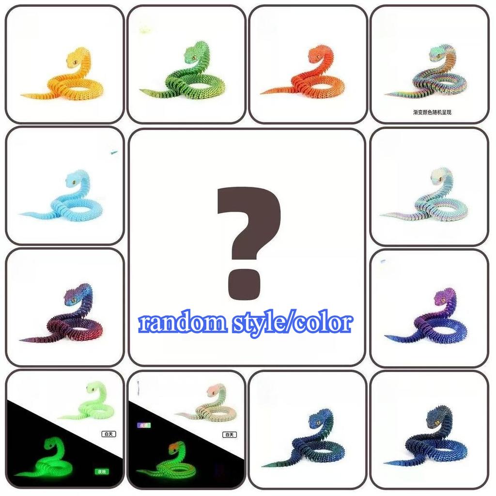 11.8in 1D Printed Snake Figurines Simulated Animals Snake Gift For Kid Craft Ornament Simulation Home Decoration Ornament