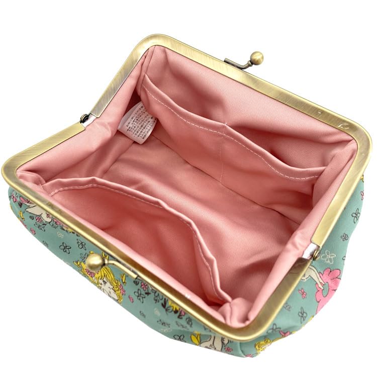 Watanabe Ado Mizumori Jacquard Clasp Pouch Hana Mint Green