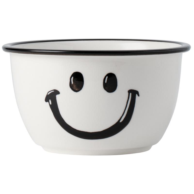 Clearance, Smiley Tableware, Household Ceramic Rice Bowl, Soup Noodle Bowl For One Person, Cute Dish Set