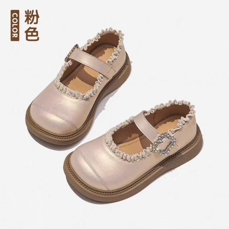 Girls Black Mary Jane Shoes Formal Occasions Soft Sole Comfortable Princess Style School Dress