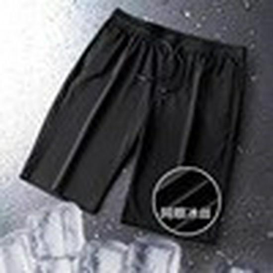 Men's Quick-Dry Nine-Point Mesh Pants, S-8XL, Ice Silk, Loose Fit, Summer Thin Sport Casual Style