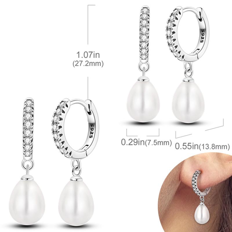 Women Earring 925 Silver Hoop Earrings Love Heart Butterfly Drop Earring Stud For Women Girls Party Jewelry Gifts