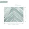 V-Shaped Waterproof Oil-Proof Self-Adhesive Decorative Wall Sticker for Home Beautification
