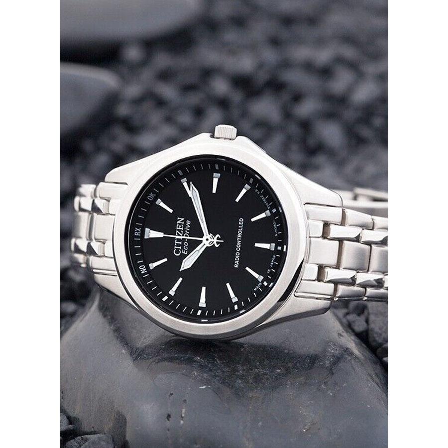 Citizen Classic Style Radio Wave Watch - Silver and Black - ES5040-51E