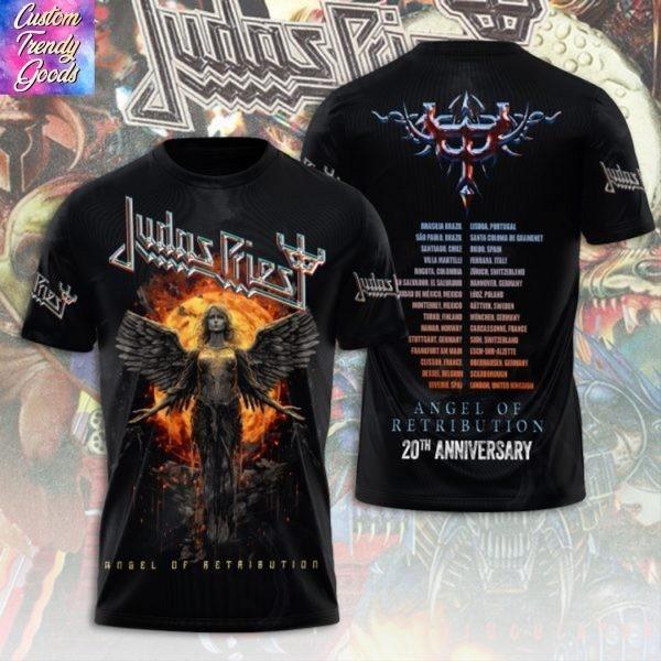 Judas Priest Angel Of Retribution 20th Anniversary 3D T-Shirt S