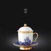 Auratic Mr. Porcelain Pearl of the Sea Golden Lidded Cup Set 250ml