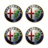 SVBKD1 4pcs 56mm Car Wheel Center Hub Cap Stickers For Alfa Romeo Giulia Giulietta 156 159 147 Mito Stelvio Sportiva GT Accessories