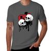 Deadly Pair Skull Hearts Tshirt Moisture Wicking Athletic Tshirt