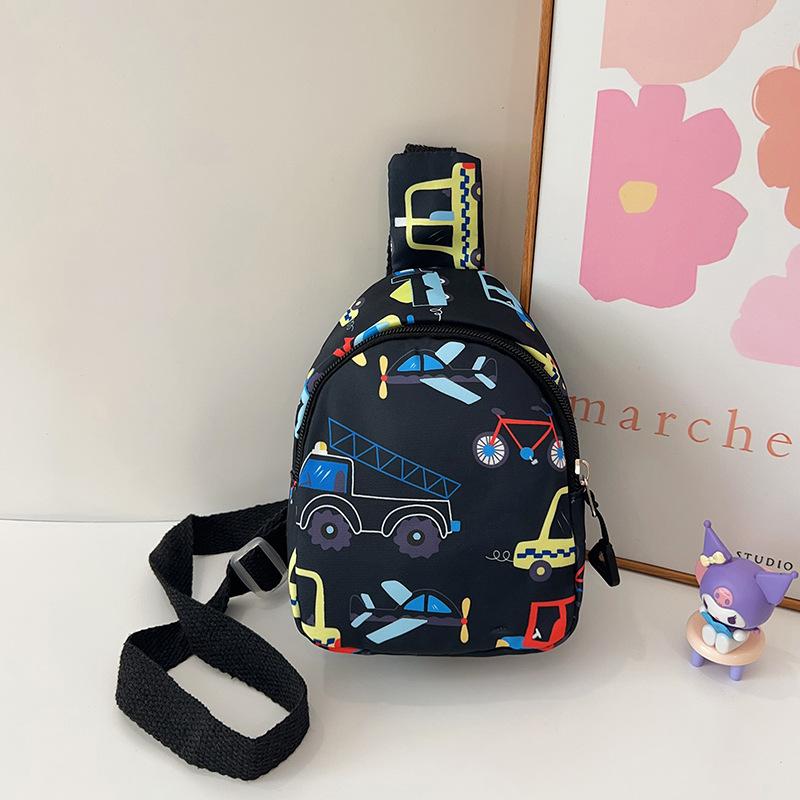 

Printed Fanny Car Pack Cartoon Backpack Single Shoulder Crossbody Bag Gift Kids чёрный