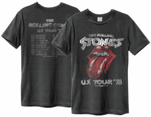 

Amplified The Rolling Stones Us Tour 78 Charcoal T-Shirt