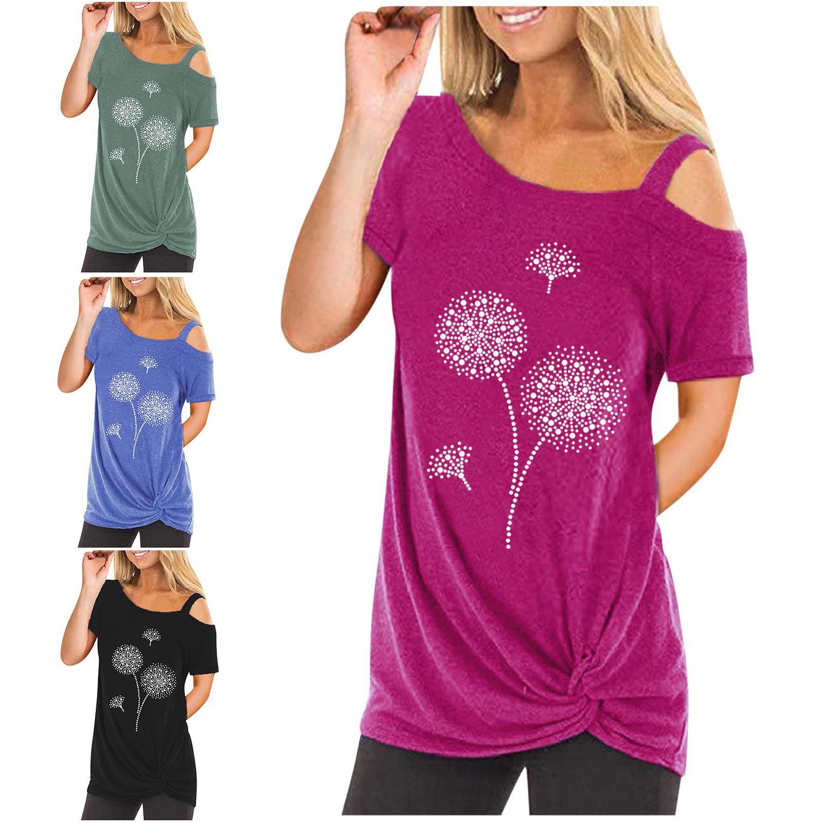 

Летняя женская футболка с завязками, топ с открытыми плечами и короткими рукавами, 2021 г.