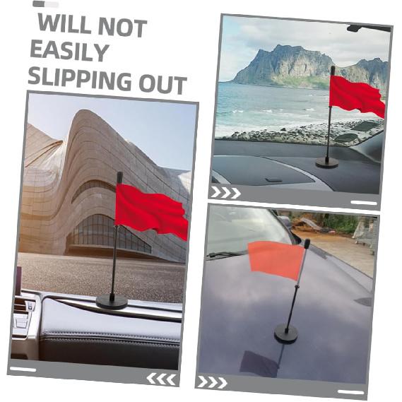 Milisten Vehicle Flag Base Flag Pole for Car Flag Holder with Magnet Car Flags for Windows Flag Stand Car Flag Poles Car Flagpole Stand Cars