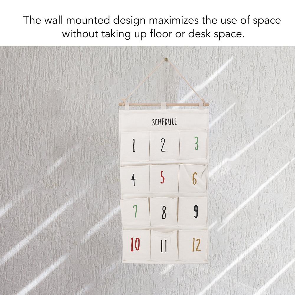 Versatile Wall Hanging Storage Bag Large Capacity Hanging Storage Pouches Dormitory