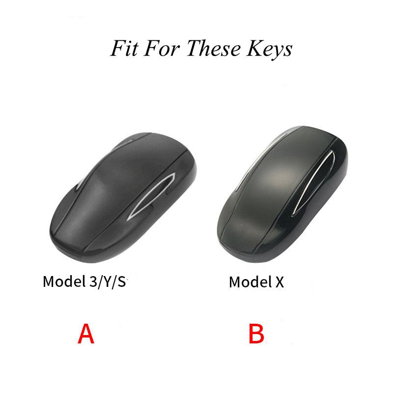 Zinklegierung Auto Smart Key Cover Hülle Schlüsselanhänger für Tesla Model X Model S Model 3 Model Y Schlüsselhülle Tasche Halter Schutz Zubehör