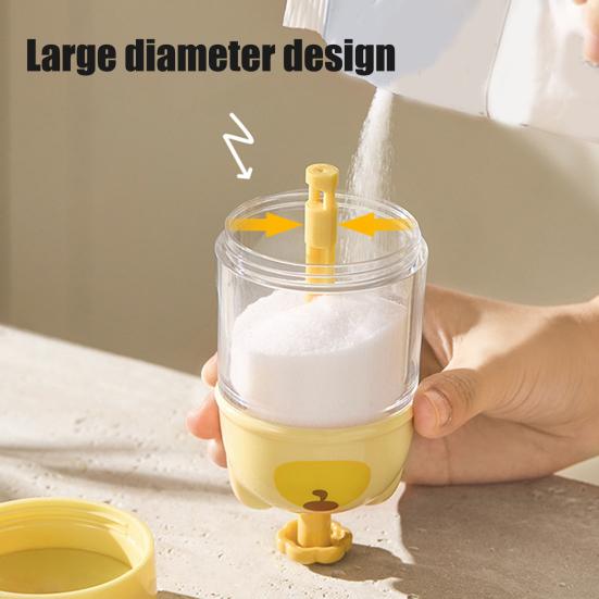 Quantitative Salt Control Bottle Seasoning Jar Moisture-proof Spice Tank Portion Control Spice Shaker for Home Restaurant Hotel