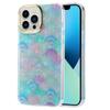 Pouzdro na telefon Colorful Mermaid Scales pro iPhone 14 13 11 12 Pro Max Pretty Sea Conch Texture Marble Hard Capa