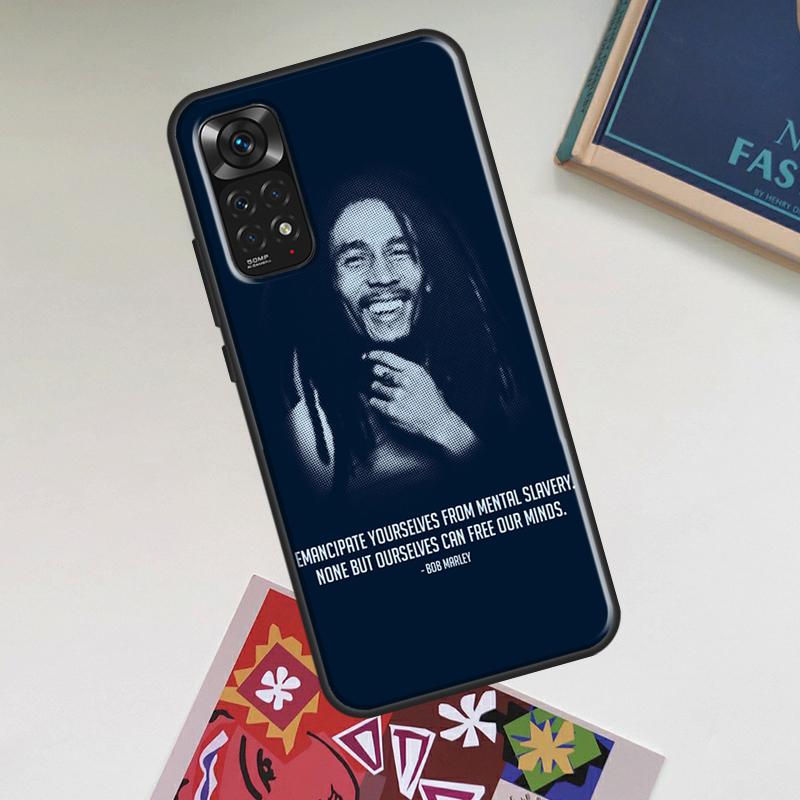 Bob Marley Case For Xiaomi Redmi Note 14 Pro 13 12 11 9 10 15 Pro Plus Redmi 15 C 14C 13C 10C 12C Cover