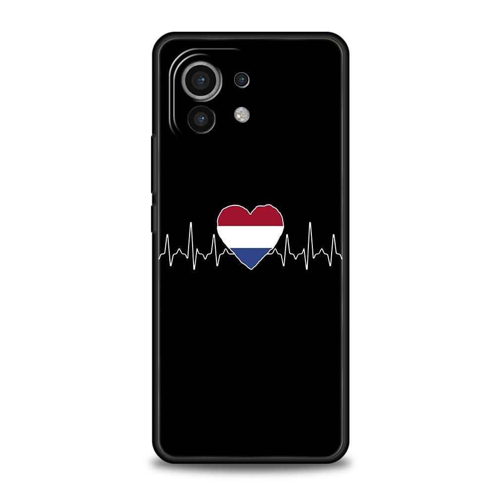 Vlajka srdečního tepu Čína Láska Pro Xiaomi Poco X4 X3 NFC F3 F4 M3 M4 Mi Note 12T 10 12 11 Ultra 11T Pro 10T Lite 9T 11i 5G Pouzdro na telefon