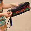 Ethnic Embroidery Satin Clutch and Wallet for Women
