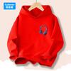 Kids Fashion Streetwear Boys Girls Black Hoodie with Lightning Pulse Print Casual Cool Long Sleeve Pullover Sweatshirt