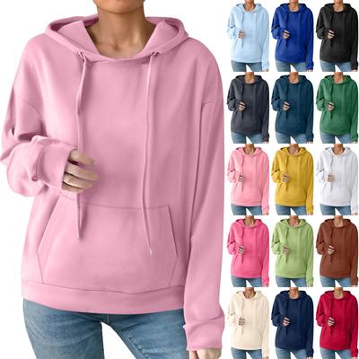 Γυναικείο Μόδα Casual Μονόχρωμο Τσέπη Μακρυμάνικο Φούτερ