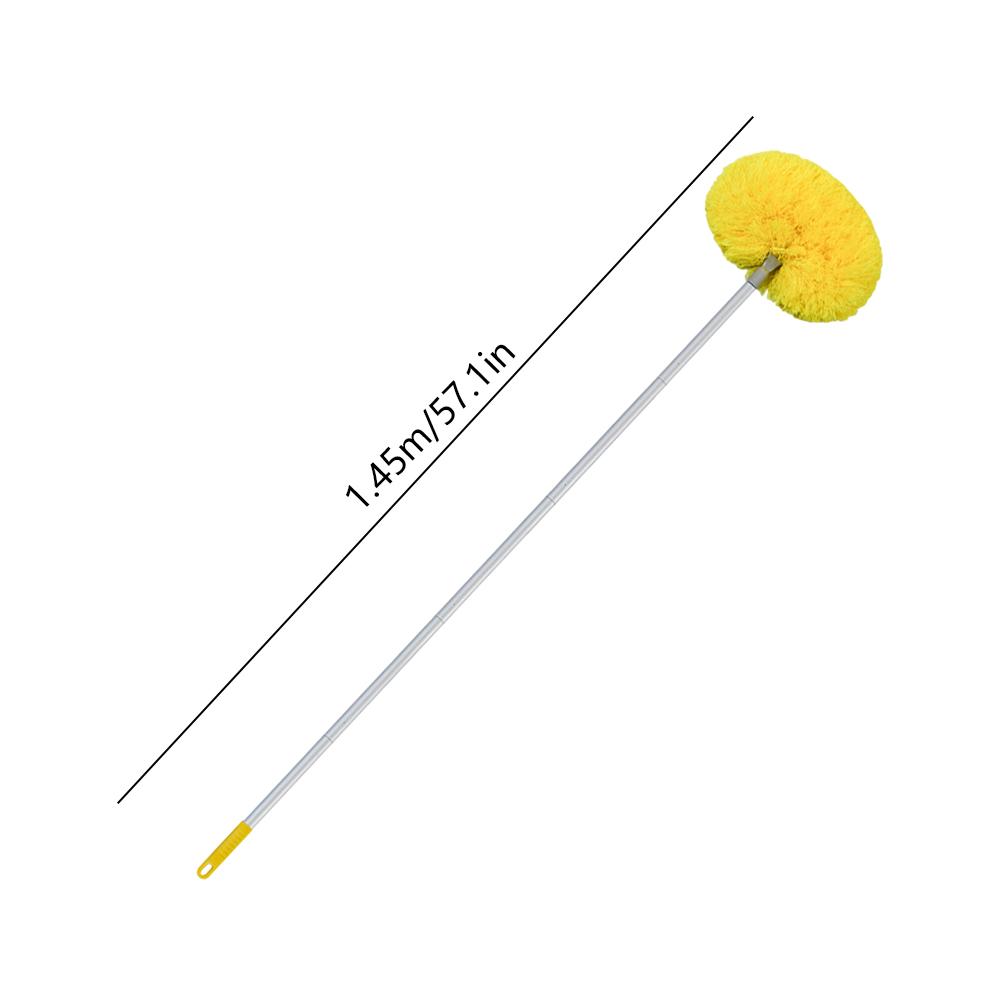 Static Microfiber Brush with Telescoping Extension Pole Ceiling Fan Cleaner Duster Multifunctional for Cleaning Wall Door Window