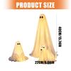 3 Piece Lighted Halloween Figure Set, Warm White LED Fabric Spirit Figures With Remote Control for Yard Porch Window Party Display