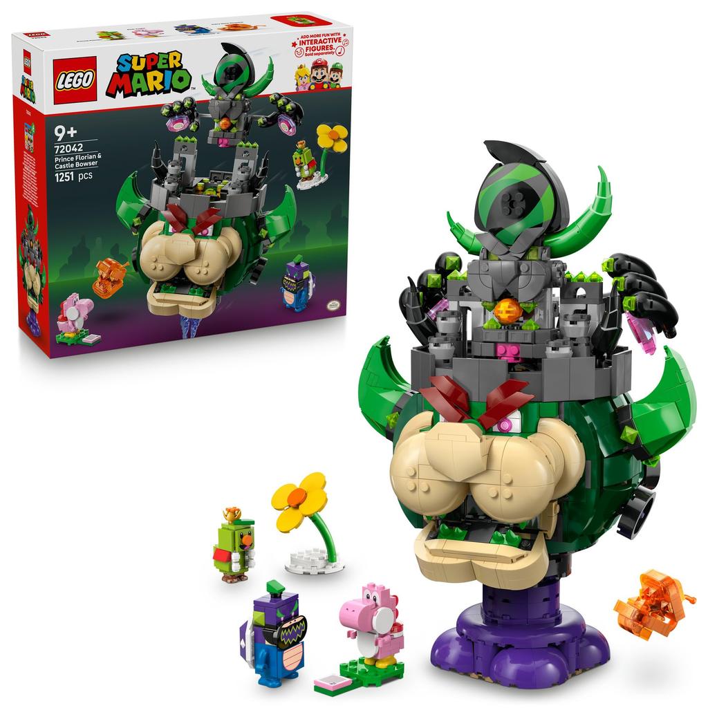 LEGO Super Mario Prince Florian and Bowser's Castle Toy - Birthday Present, Building Blocks, Boys, Girls, Children Ages 9, 10, 11, Elementary School S
