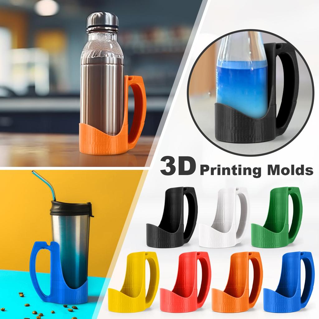 Plechovky, kelímky na vodu a stojany na madla vytištěné na 3D tiskárně pro každodenní použití