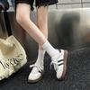 Leather women's autumn new thick-soled heightening sports shoes casual versatile little white shoes fashion board shoes