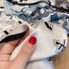 Elegant Temperament Mulberry Silk Silk Scarf Women'S Autumn Style Foreign Style Versatile Flower Double-Layer Double-Sided Silk Scarf Streamer