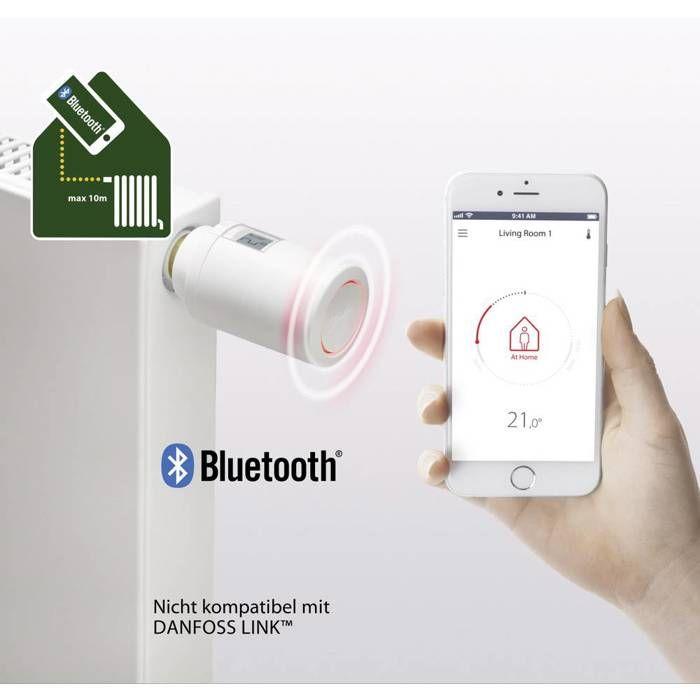 Tête thermostatique - Danfoss - Eco - Bluetooth - Électronique - Contrôle précis