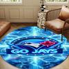 Blue Jays Baseball Season Round mat, Anti-slip Circle Carpet Chair rug For livingroom,Bedroom, doormat home decor Gift Christmas Gifts