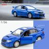 1:36 Subaru Impreza WRX STI Alloy Racing Car Model Diecasts Simulation Metal Toy Car Model Pull Back