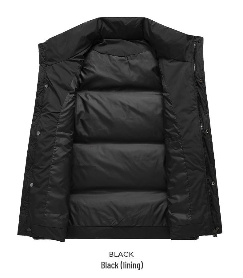 Herren Outdoor Ärmellose Stehkragen Daunenweste - Winter Warm, Lässige Sportjacke
